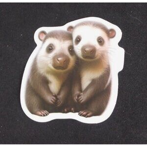 10/$10 Adorable Baby Animal Twins Sticker 2.18" x 2" (C)